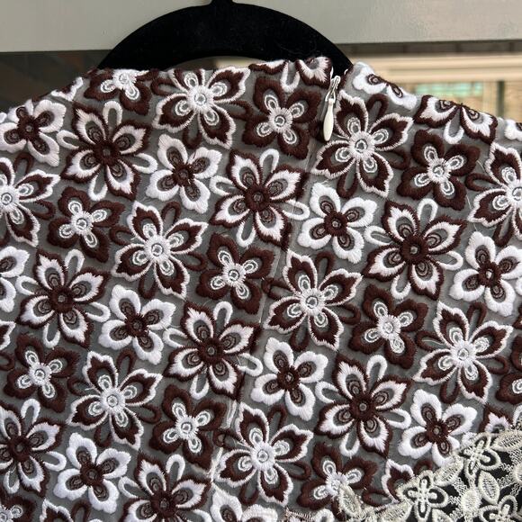 3.1 Phillip Lim Floral Jacquard Embroidered Mini Dress Size 0 - Picture 4 of 7